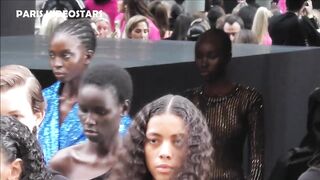 Models during Valentino Fashion Week show @ Paris 2 october 2022 with designer Pierpaolo Piccioli