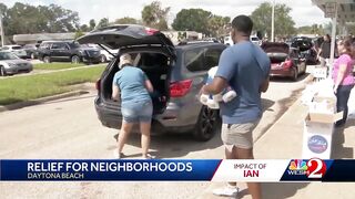 Daytona Beach police, organizations work together to help families devastated by Ian