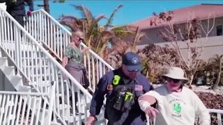 Search and rescue teams on Fort Myers Beach