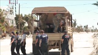 Search and rescue teams on Fort Myers Beach