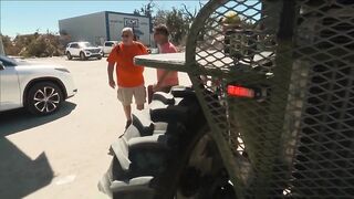 Search and rescue teams on Fort Myers Beach