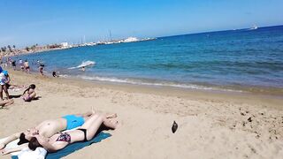 Beach Walking tour - Barcelona Spain - Somorrostro Beach 2022