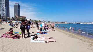 Beach Walking tour - Barcelona Spain - Somorrostro Beach 2022