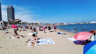 Beach Walking tour - Barcelona Spain - Somorrostro Beach 2022