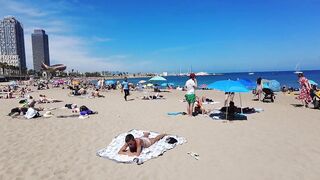 Beach Walking tour - Barcelona Spain - Somorrostro Beach 2022