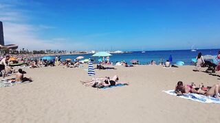 Beach Walking tour - Barcelona Spain - Somorrostro Beach 2022