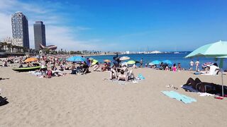 Beach Walking tour - Barcelona Spain - Somorrostro Beach 2022