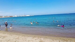 Beach Walking tour - Barcelona Spain - Somorrostro Beach 2022