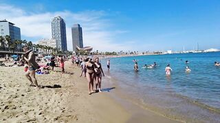 Beach Walking tour - Barcelona Spain - Somorrostro Beach 2022