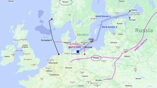 New Baltic pipeline starts Norway Poland | Nord Stream sabotage | Europe energy crisis | Geopolitics