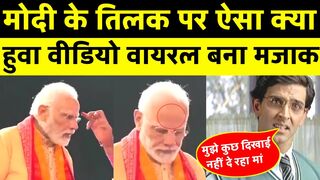 PM Modi latest video Viral on Tilak | Modi Funny Trolled Modi Viral Video On Tilak Teeka On Forehead