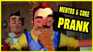 MENTOS AND COKE PRANK!! - Hello Neighbor Mod