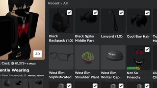 FREE ACCESSORIES! HOW TO GET West Elm Shoulder Plant, Winter Cap & Sophisticated Glasses! (ROBLOX)