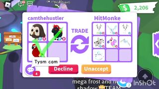 I traded my FROST DRAGON ???????? + 4 Success Trades???? #fyp #roblox #adoptmetrades #adoptme #