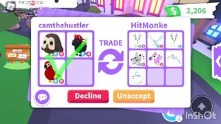 I traded my FROST DRAGON ???????? + 4 Success Trades???? #fyp #roblox #adoptmetrades #adoptme #