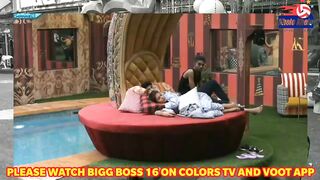 Bigg Boss 16 Live, Sreejita kr rahi ghar mai Sexy yoga, Shalin ne kiya comment pass, Stan ne jhada