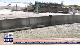 Wildwood officials inspect massive destruction of beach after days of rain, wind