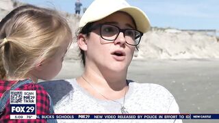 Wildwood officials inspect massive destruction of beach after days of rain, wind