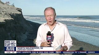 Wildwood officials inspect massive destruction of beach after days of rain, wind