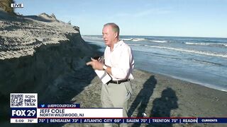 Wildwood officials inspect massive destruction of beach after days of rain, wind