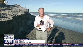 Wildwood officials inspect massive destruction of beach after days of rain, wind