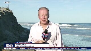 Wildwood officials inspect massive destruction of beach after days of rain, wind