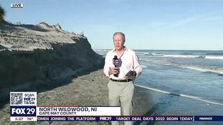 Wildwood officials inspect massive destruction of beach after days of rain, wind