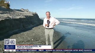 Wildwood officials inspect massive destruction of beach after days of rain, wind