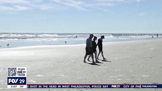 Wildwood officials inspect massive destruction of beach after days of rain, wind