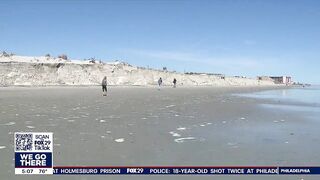 Wildwood officials inspect massive destruction of beach after days of rain, wind