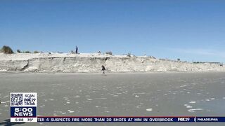 Wildwood officials inspect massive destruction of beach after days of rain, wind