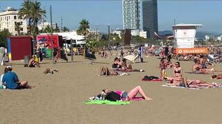 Barcelona beach walk ????????beach Sant Miquel