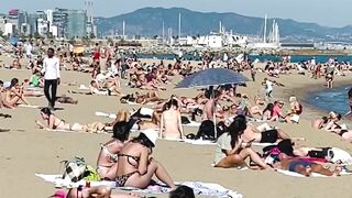 Barcelona beach walk ????????beach Sant Miquel