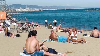 Barcelona beach walk ????????beach Sant Miquel