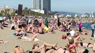 Barcelona beach walk ????????beach Sant Miquel