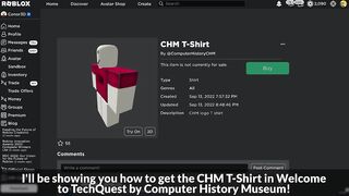 [EVENT] How to get the CHM T-SHIRT in TECHQUEST | Roblox