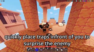 how to improve PVP with the trapper kit in roblox bedwars???? ????