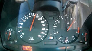 1990 E34 M5 3.6 acceleration 0-100-180 km/h