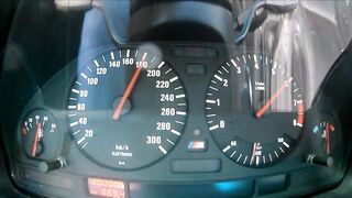 1990 E34 M5 3.6 acceleration 0-100-180 km/h