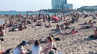 Beach Barceloneta????????Barcelona beach walk