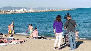 Beach Barceloneta????????Barcelona beach walk