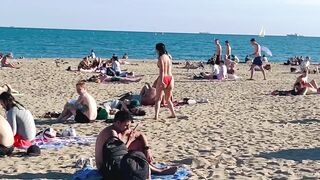 Beach Barceloneta????????Barcelona beach walk