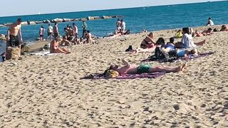 Beach Barceloneta????????Barcelona beach walk