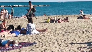 Beach Barceloneta????????Barcelona beach walk