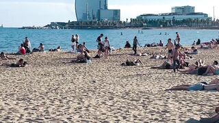 Beach Barceloneta????????Barcelona beach walk