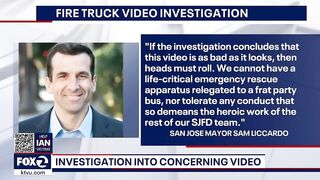 Bikini-clad woman seen exiting San Jose fire truck in video prompts investigation