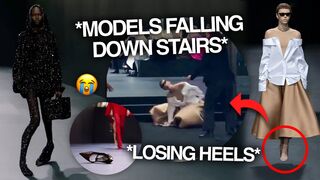 Valentino's recent runway was a DISASTER! (Models losing heels/falling)