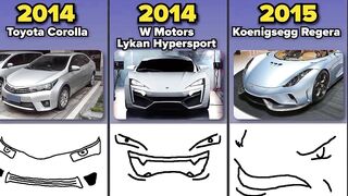 Comparison: Funny Car Faces | From Old to Modern Cars