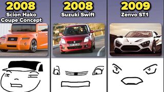 Comparison: Funny Car Faces | From Old to Modern Cars