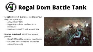 Rogal Dorn Battle Tank TEASED by Games Workshop? New Guard Armour